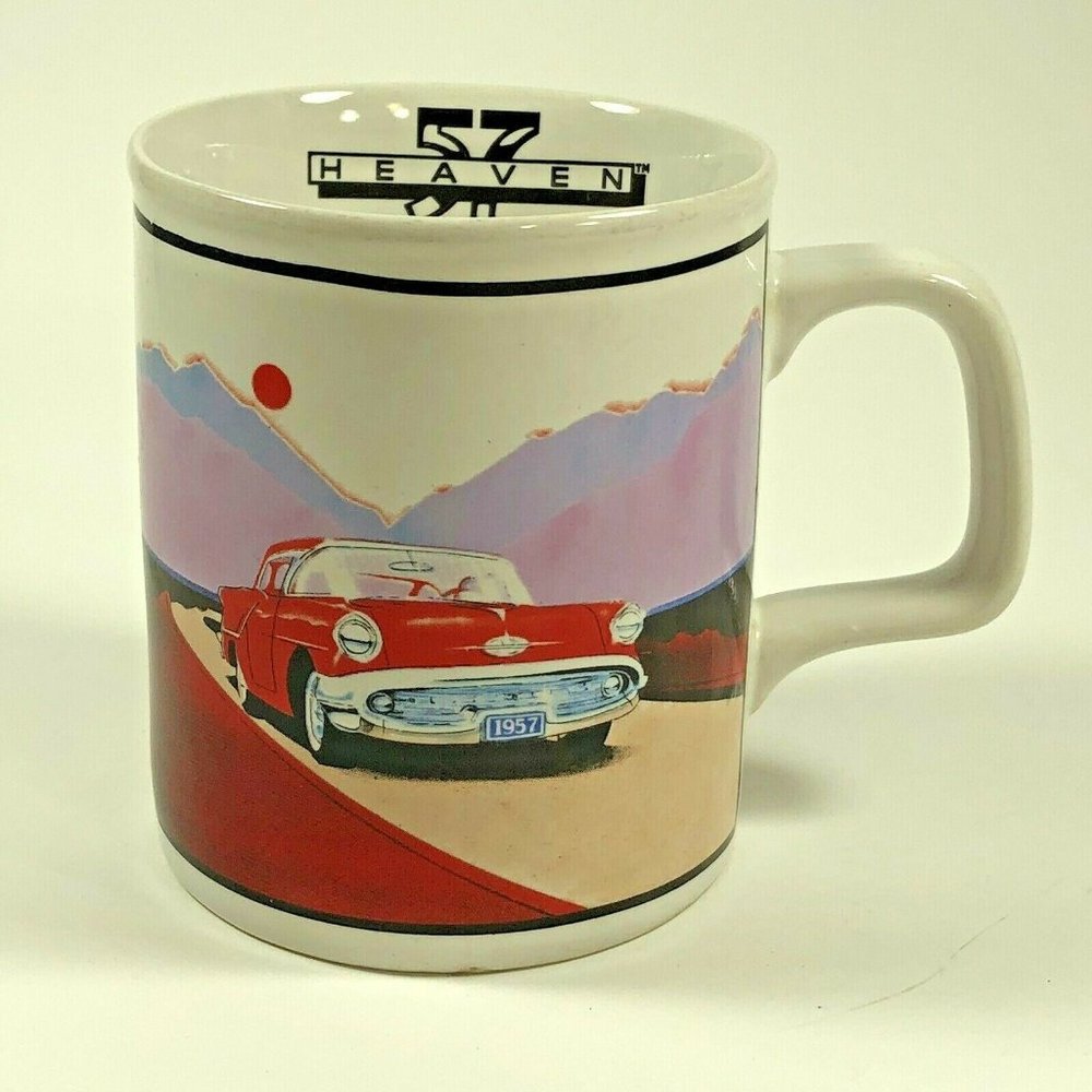Plymouth '57 Heaven Red Oldsmobile Car coffee mug